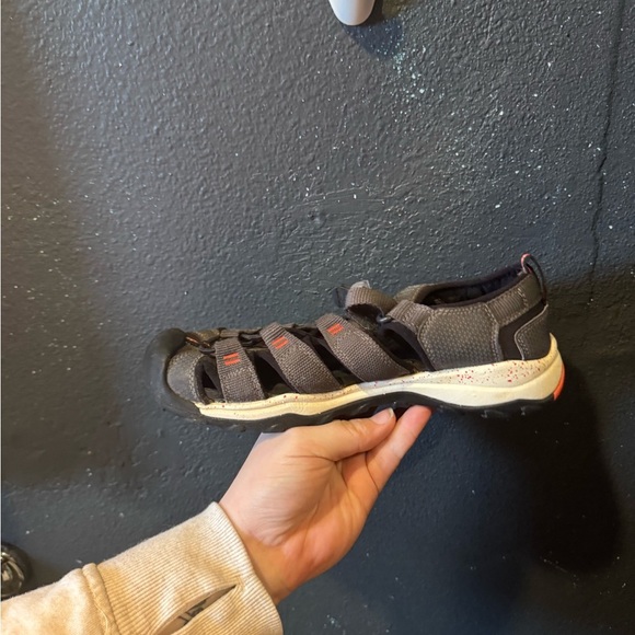 Kids Keen Grey Orange Newport Neo H2 Waterproof Sandals Size 5 - Picture 3 of 8